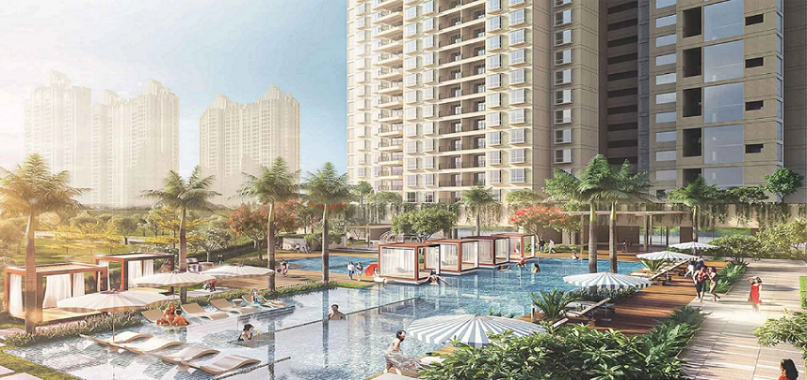Bhartiya City Nikoo Homes 7 Swimming Pool View