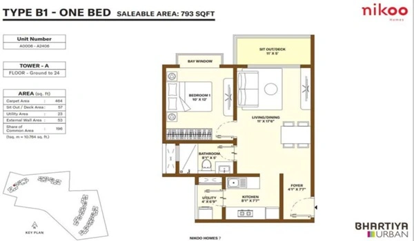 Bhartiya City Nikoo Homes 7 Floor Plan