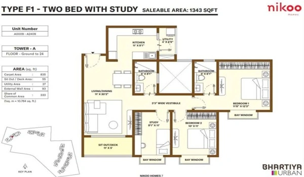 Bhartiya City Nikoo Homes 7 Floor Plan